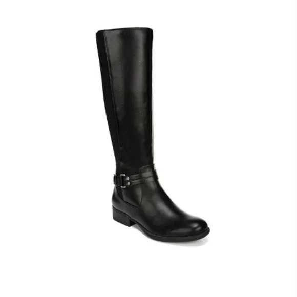 Life Stride X-Anita Tall Shaft Riding Boots Size 8M Black Athena manmade New - Picture 4 of 13